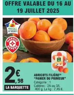 E.Leclerc Express Abricots filière panier du primeur offre
