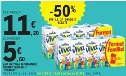E.Leclerc Express CANDIA Lait uht viva 10 vitamines format familial offre