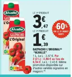 E.Leclerc Express ALVALLE Gazpacho l'original offre