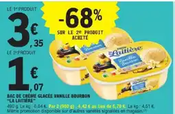 E.Leclerc Express LA LAITIERE Bac de crème glacée vanille bourbon offre