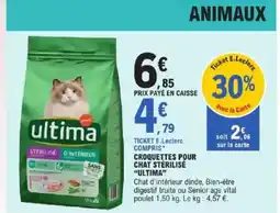 E.Leclerc Express ULTIMA Croquettes pour chat stérilisé offre