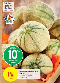 Intermarché Hyper Melon charentais jaune offre