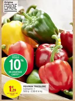 Intermarché Hyper Poivron tricolore offre