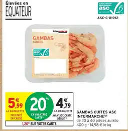 Intermarché Hyper Gambas cuites asc intermarche offre