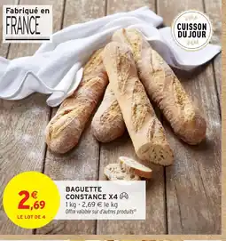 Intermarché Hyper Baguette constance x4 offre