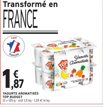 Intermarché Hyper TOP BUDGET Yaourts aromatisés offre
