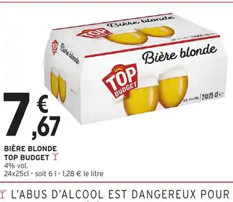 Intermarché Hyper TOP BUDGET Bière blonde offre