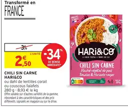 Intermarché Hyper HARI&CO Chili sin carne offre