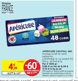 Intermarché Hyper APÉRICUBE Cokcktail 48c offre