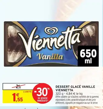 Intermarché Hyper VIENNETTA Dessert glacé vanille offre