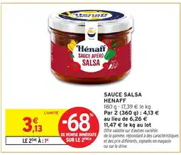 Intermarché Hyper HENAFF Sauce salsa offre