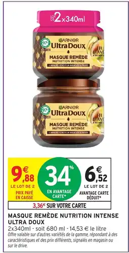Intermarché Hyper ULTRA DOUX Masque remède nutrition intense offre
