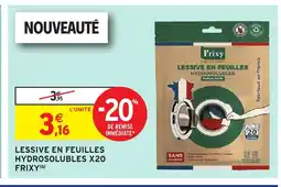Intermarché Hyper Lessive en feuilles hydrosolubles offre
