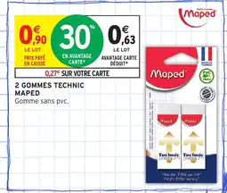 Intermarché Hyper MAPED 2 gommes technic offre
