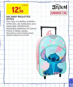 Intermarché Hyper STITCH Sac baby roulettes offre