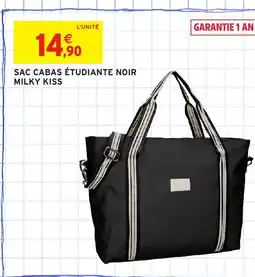 Intermarché Hyper Sac cabas étudiante noir milky kiss offre