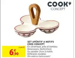 Intermarché Hyper Set apéritif a motifs cook concept offre
