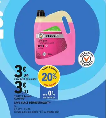 E.Leclerc Lave-glace démoustiquant offre