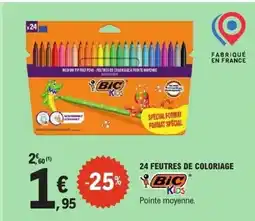 E.Leclerc BIC 24 feutres de coloriage offre