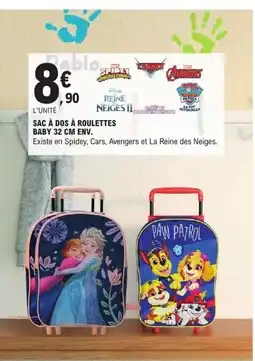 E.Leclerc Sac à dos à roulettes offre