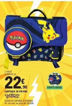 E.Leclerc POKEMON Cartable offre