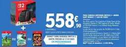E.Leclerc Pack console nintendo switch 2 + mario kart world + 1 jeu au choix offre