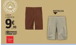 E.Leclerc Bermuda homme bio offre