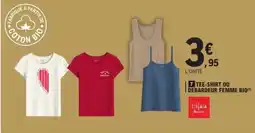 E.Leclerc Tee-shirt ou debardeur femme bio offre