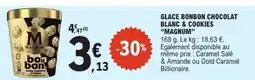 E.Leclerc MAGNUM Glace bonbon chocolat blanc & cookies offre