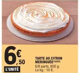 E.Leclerc Tarte au citron meringuée offre