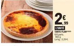 E.Leclerc Tarte flan offre