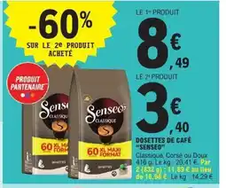 E.Leclerc SENSEO Dosettes de café offre