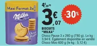 E.Leclerc MILKA Biscuits offre