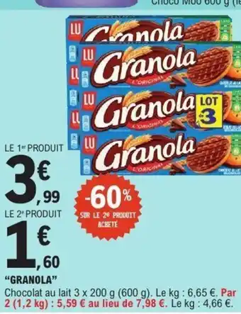 E.Leclerc GRANOLA offre