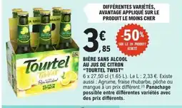 E.Leclerc TOURTEL TWIST Bière sans alcool au jus de citron offre