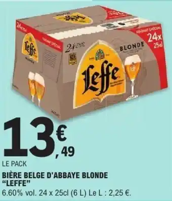 E.Leclerc LEFFE Bière belge d'abbaye blonde offre