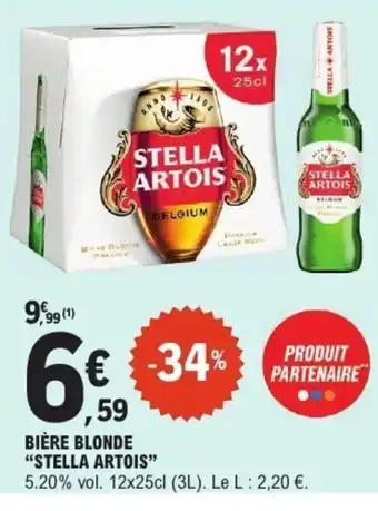 E.Leclerc STELLA ARTOIS Bière blonde offre