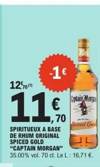 E.Leclerc CAPTAIN MORGAN Spiritueux a base de rhum original spiced gold offre