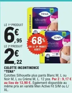 E.Leclerc TENA Culotte incontinence offre