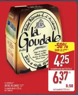 ALDI LA GOUDALE BIÈRE BLONDE 7,2° offre