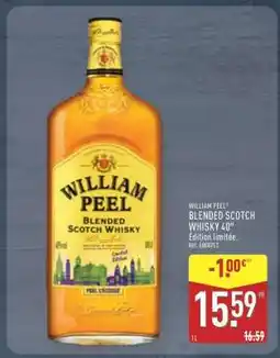ALDI WILLIAM PEEL BLENDED SCOTCH WHISKY 40° Édition Limitée offre