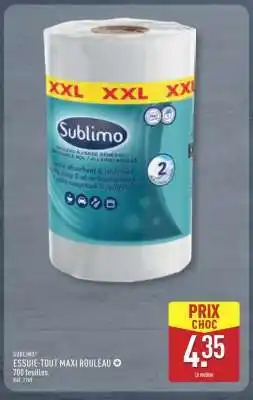 ALDI SUBLIMO ESSUIE-TOUT MAXI ROULEAU offre