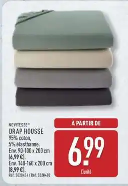 ALDI NOVITESSE DRAP HOUSSE offre