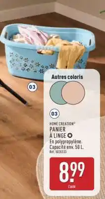 ALDI HOME CREATION PANIER À LINGE offre