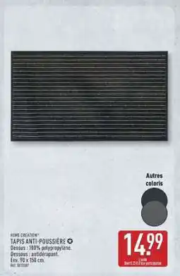 ALDI HOME CREATION TAPIS ANTI-POUSSIÈRE offre
