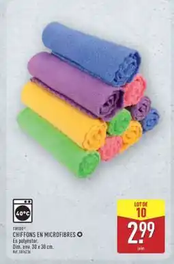 ALDI CHIFFONS EN MICROFIBRES offre