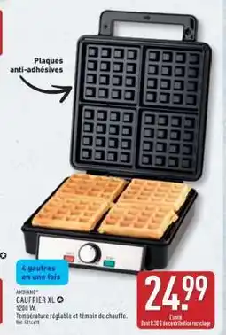 ALDI AMBIANO GAUFRIER XL offre