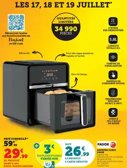 Hyper U FAGOR Airfryer fagor 1400w offre