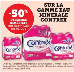 Hyper U CONTREX Sur la gamme eau minerale offre