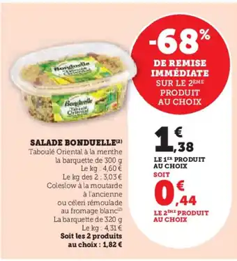 Hyper U BONDUELLE Salade offre